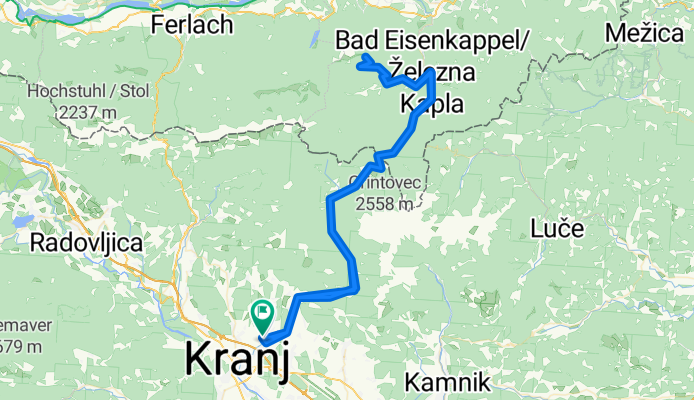 Kranj-Jezersko-HochObir-Jezersko-Kranj