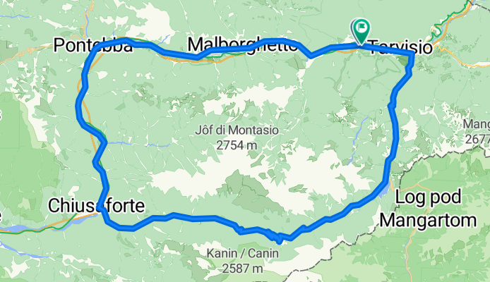 Tarvis - Kanaltal - Sella Nevea - Predil - Tarvis