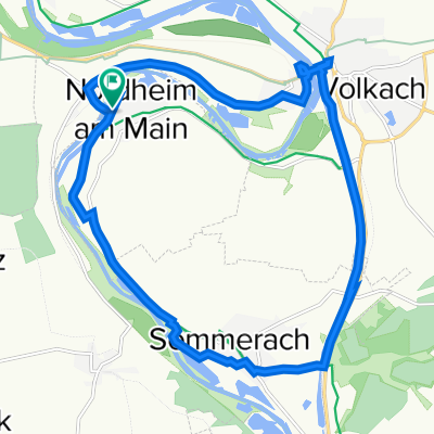 Mainschleife: Nordheim, Volkach, Sommerach
