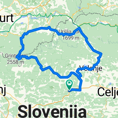 Vransko-Logarska dolina-Pavličevo sedlo-Železna kapla-Bleinurg-Ravne na Koroškem-Velenje-Vransko