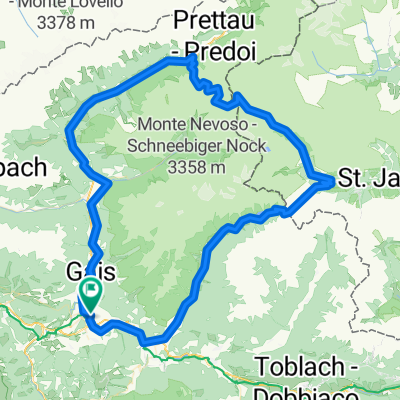 Bruneck - Ochsenlenke - Klammljoch - Staller Sattel - Bruneck