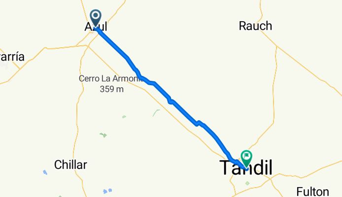 azul ruta vieja tandil