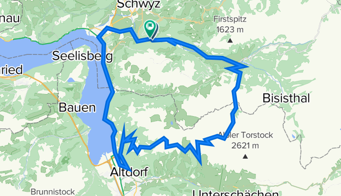 Chinzig Chulm Bike trail Elvetia