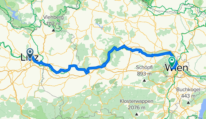 Donauradweg - Linz to Vienna