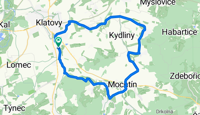 Luby - Mochtín - Hoštice - Obytce - Čínov - Klatovy