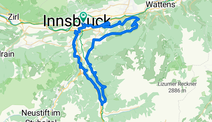 Innsbruck - Tulfes - Patsch - Ellbögen - Matrei - Innsbruck