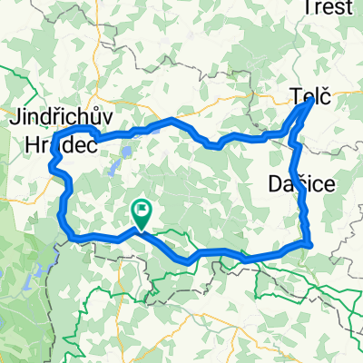 Albeř- Telč - větší okruh