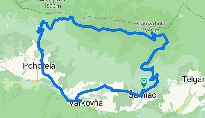 Šumiac, Kráľová Hoľa, Bartková,Pohorelá Šumiac