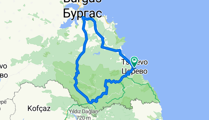 Царево - М. Търново - Бургас - Росен - Царево
