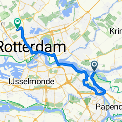 Rotterdam airport to Kinderdijk