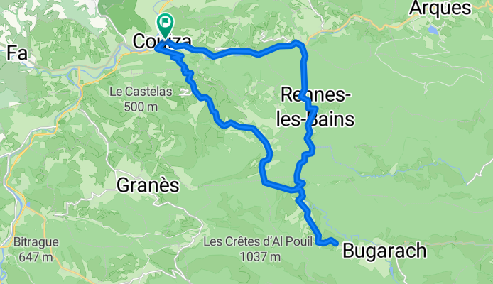 2013 Ride Day 14 - Couiza Circle Through Lavaldieu and Rennes-les-Bains