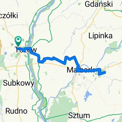 Tczew-Lisewo-Stogi-Malbork-Królewo Malborskie- Tczew