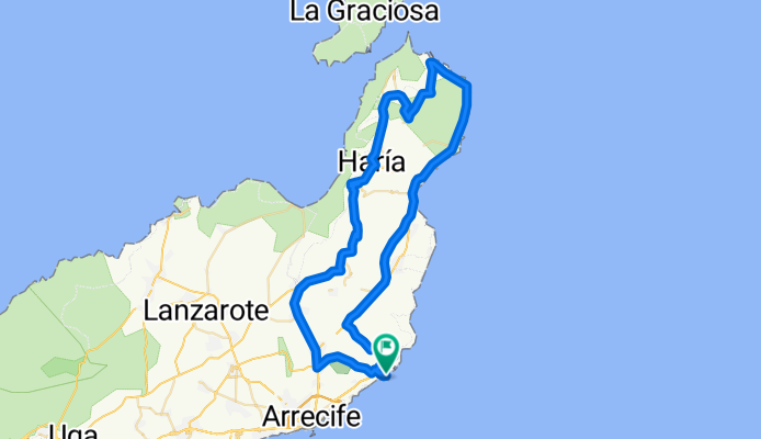 Costa Teguise - Orzola - Peñas del Chache - Teguise - Tahiche - Costa Teguise