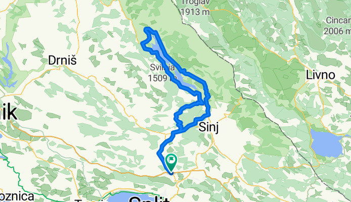 Konjsko-Sutina-Peručko jezero-Zelovo-Sutina-Konjsko