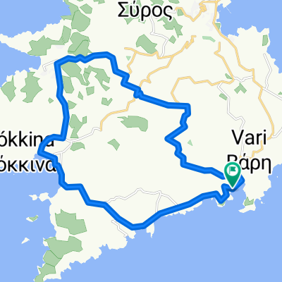 Βάρη - Φοίνικας - Γαλησσάς - Πάγος - Χρούσσα - Βάρη