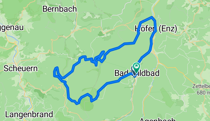 Von Wildbad über Teufelsmühle ins Eyachtal CLONED FROM ROUTE 80287