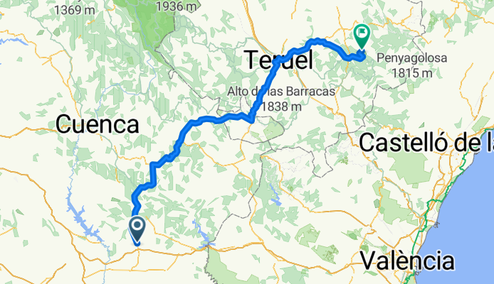 Motilla del Palancar - Valdelinares 215 km 