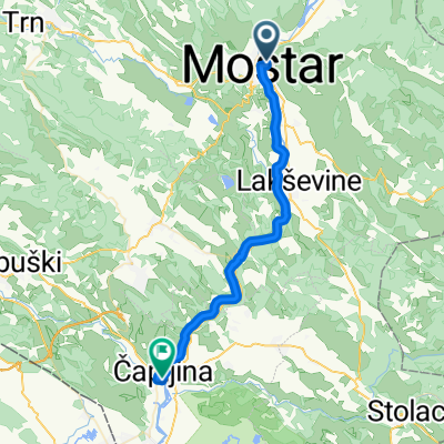 Mostar-Čapljina- Mostar 72 km (preko Bacevica i Krucevica)
