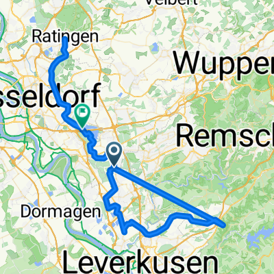 Hilden nach Ratingen Bauernmarkt