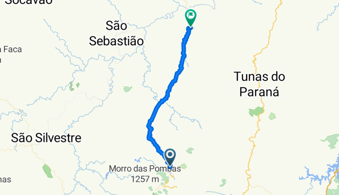 Treino R.Branco do Sul até Cerro Azul