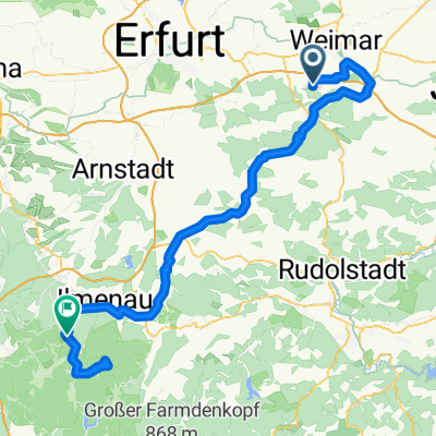 Legefeld-WE-Ilmradweg-Rennsteig-Meyersgrund