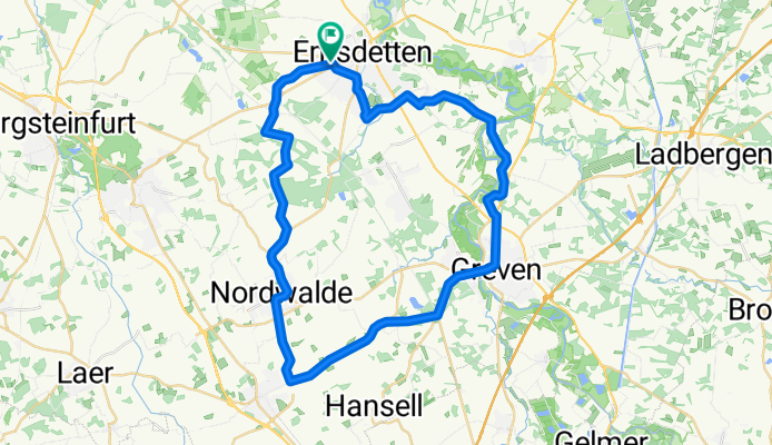 Emsdetten - Altenberge u zurück