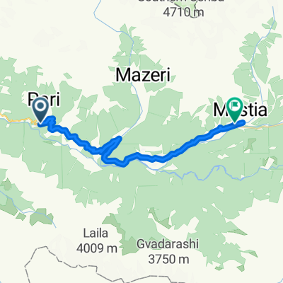 Dag 7: Wild kamperen - Mestia