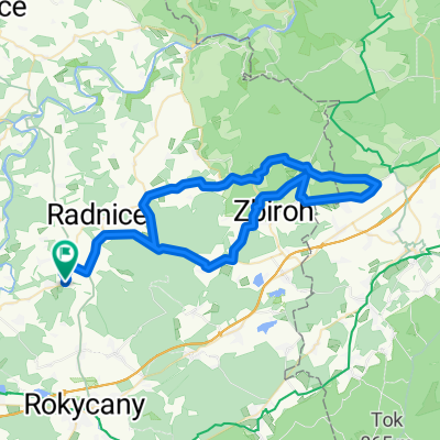 Biskoupky - Líšná - Zbiroh - Stupno