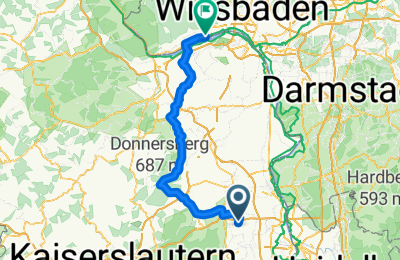 Route in der Bikemap App öffnen