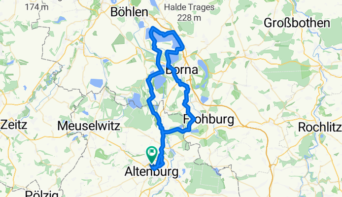 ABG, Pahna, Wyhra, Zedtlitz, Bornaer-Seen, Lobstädt, Deutzen, ABG,