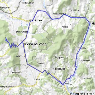 Olšany, Suchý vrch, Králíky, Olšany