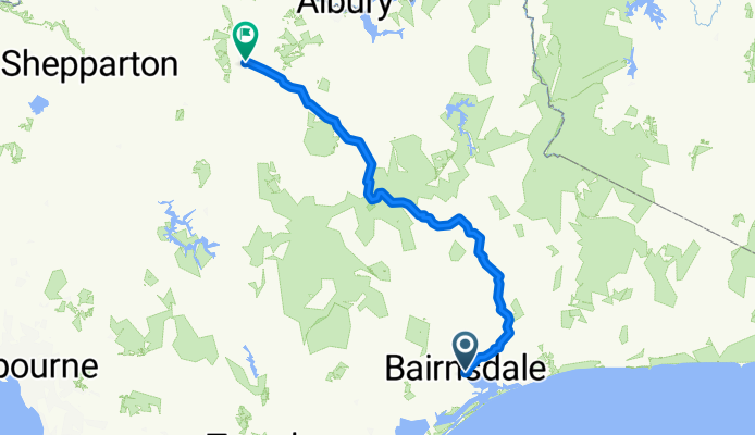 Bairnesdale to Wangaratta