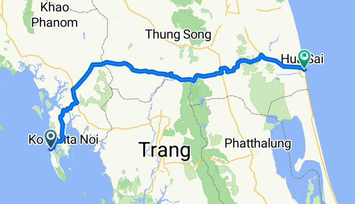 koh lanta to Songkhla.