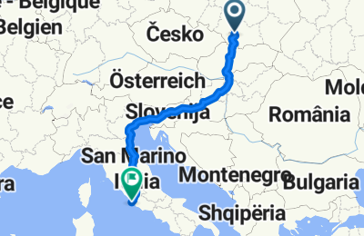 Route in der Bikemap App öffnen