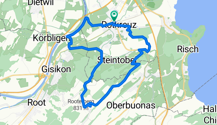 Michaelskreuz 9 via Rotkreuz Ibikon Küntwil