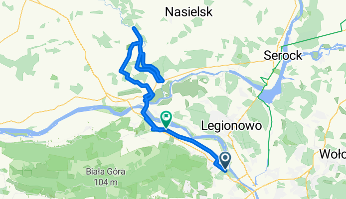 objazd Wkry 130km