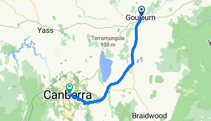 goulburn to canberra