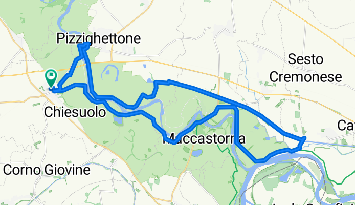 Giro da Maleo lungo l'Adda sino al Po