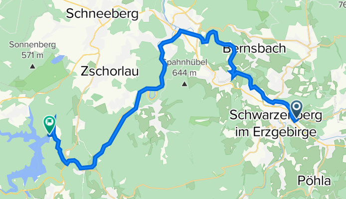 Schwarzenberg - Talsperre Eibenstock