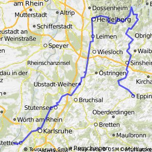 Radwege und Routen in und um Eppingen Bikemap Deine Radrouten