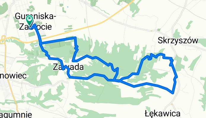 Rajd Tarnów - Zawada - Kolonia Łękawica - Łękawica - Skrzyszów - Las Kruk - Kolonia Łekawica - Zawada - Tarnów 