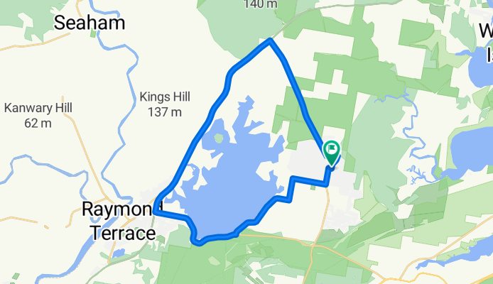 Around the dam