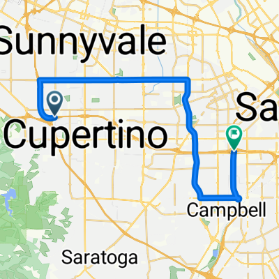 Cupertino to Campbell