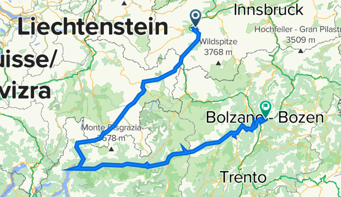 Landeck - St. Moritz - Como - Bozen