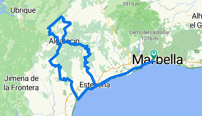 Marbella - Casares - Gaucin - Cortes - Jimera - Algatocin - Jubrique - Estepona - Marbella