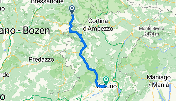 Dag 6 - Badia - Campologno - Agorda - Belluno