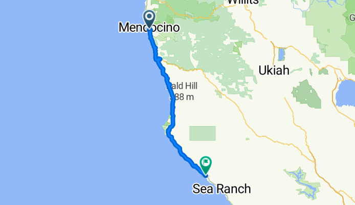 PCT 15 Mendocino CA to Gualala CA