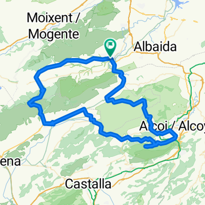 Ontinyent-serra mariola-alcoy-banyeres de mariolafontanars-ontinyent