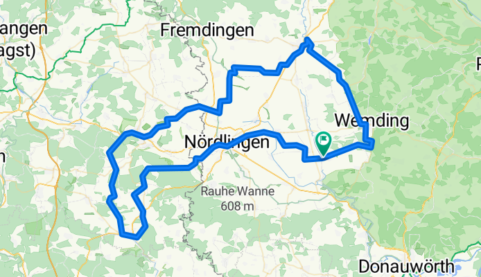 Rennradrunde Nördlingen