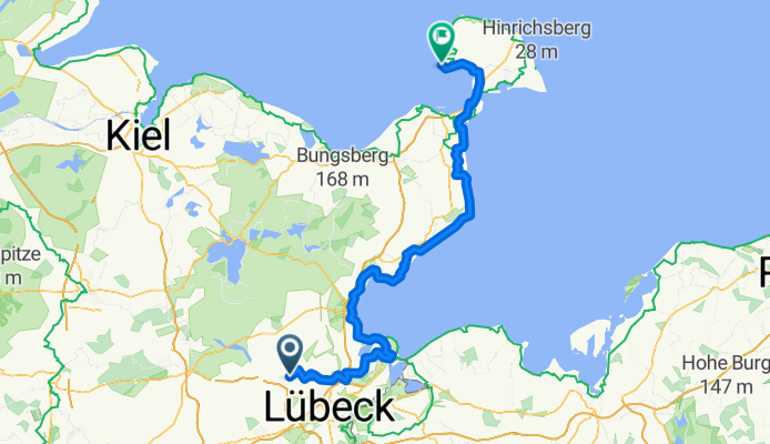 Obernwohlde-Travemünde-Neustadt in Holstein-Grömitz-Dahme-Großenbrode-Flügge auf Fehmarn